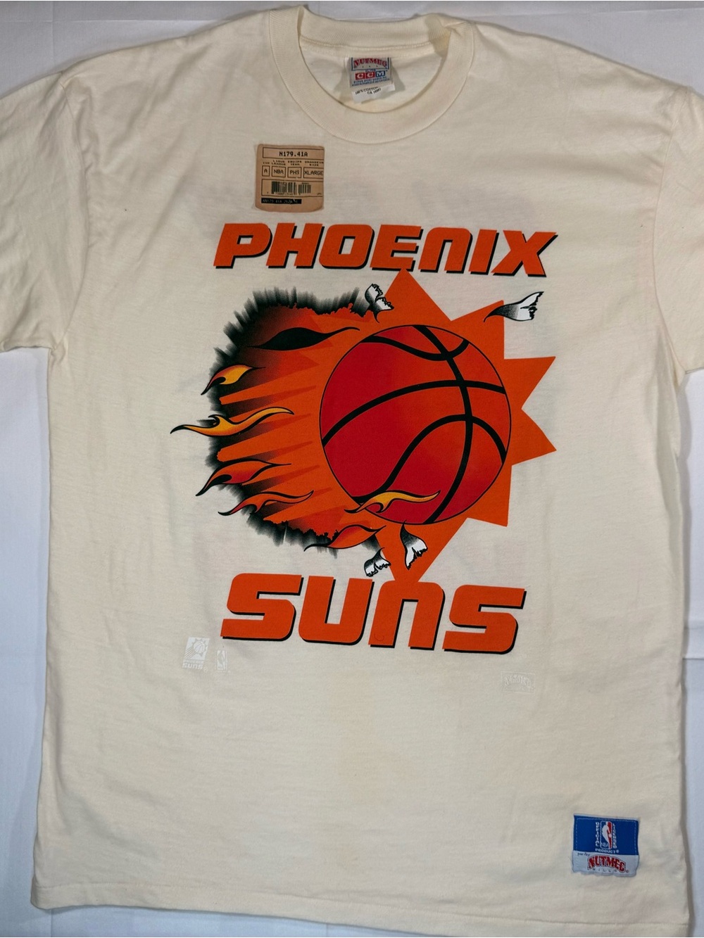 Phoenix Suns Cream NBA Short Sleeve Graphic Tee